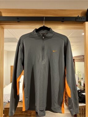 Nike Dry-Fit Gray Quarter-Zip Pullover